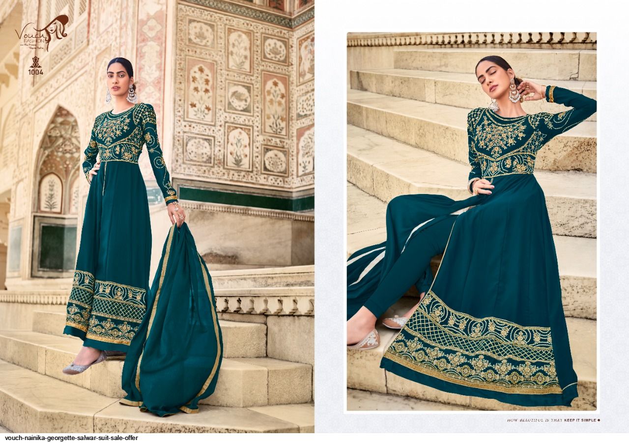Beautiful Designer Vouch Nainika Georgette Salwar Suit