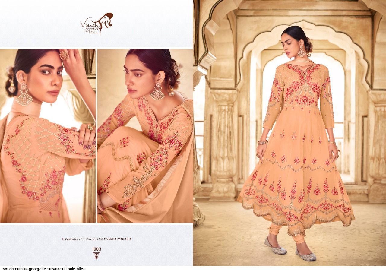 Beautiful Designer Vouch Nainika Georgette Salwar Suit