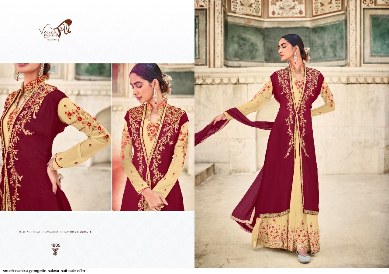 Beautiful Designer Vouch Nainika Georgette Salwar Suit