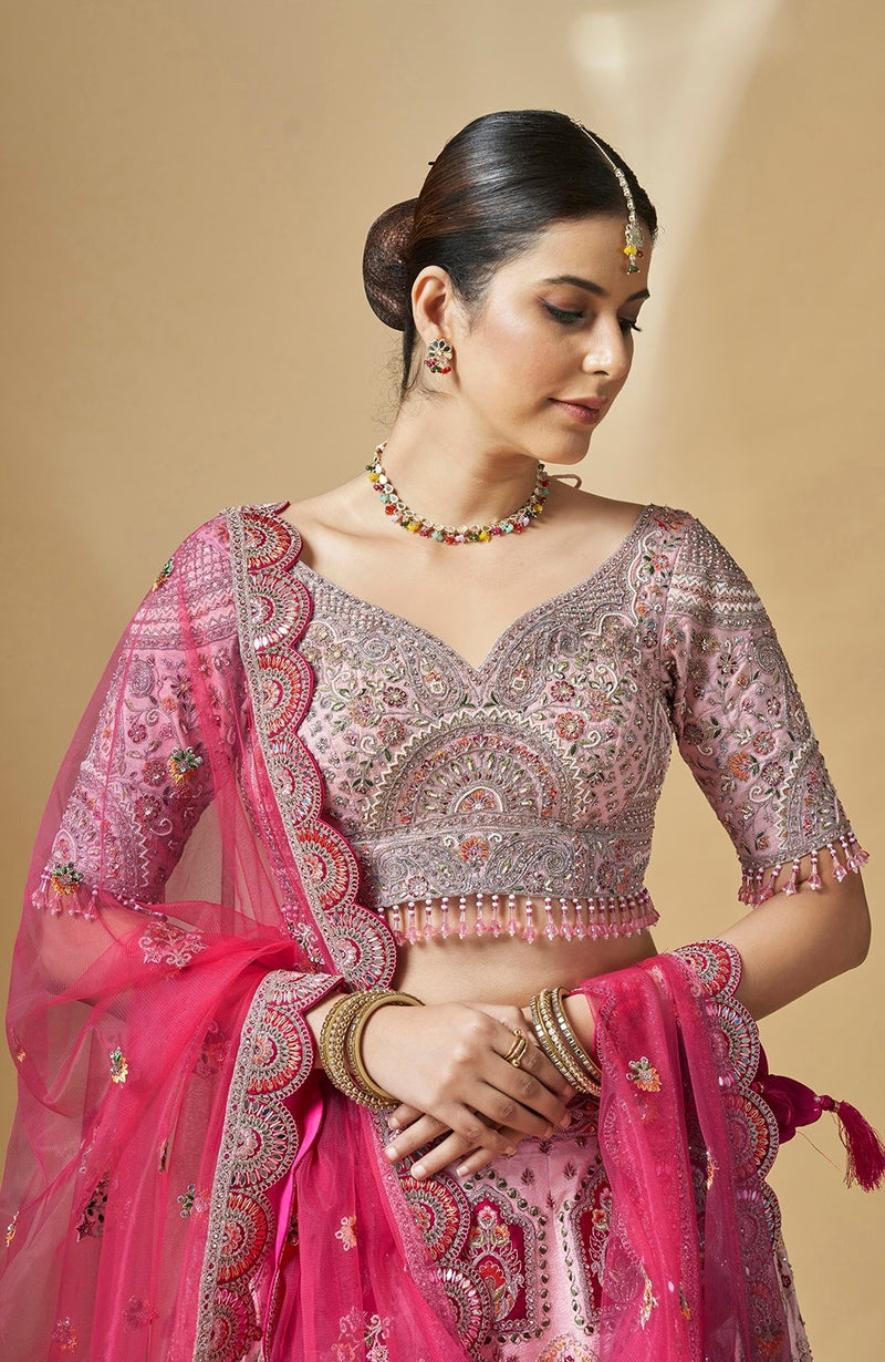 Designer Wedding Wear Pure Handwork Bridal Lehenga Choli