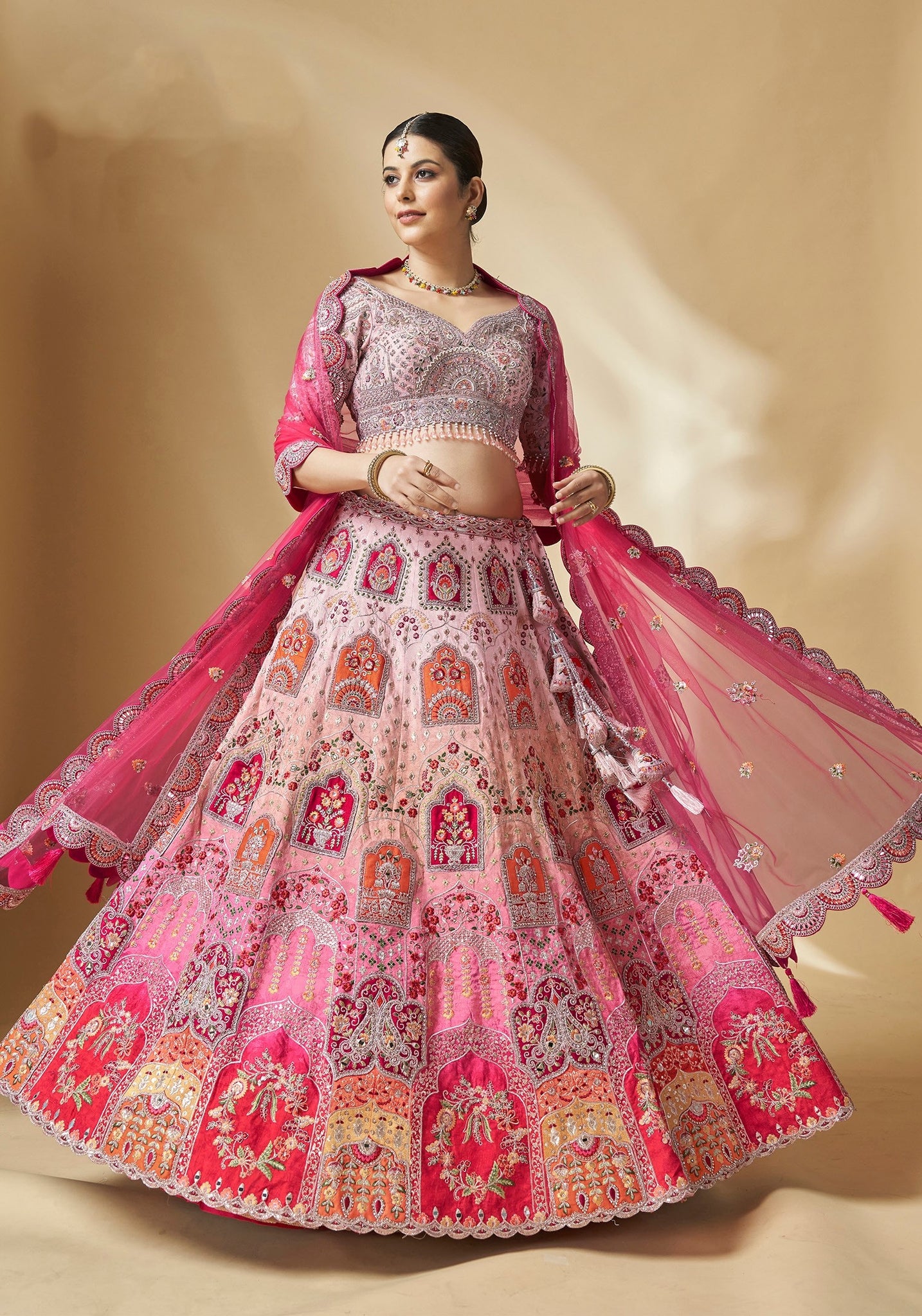 Designer Wedding Wear Pure Handwork Bridal Lehenga Choli