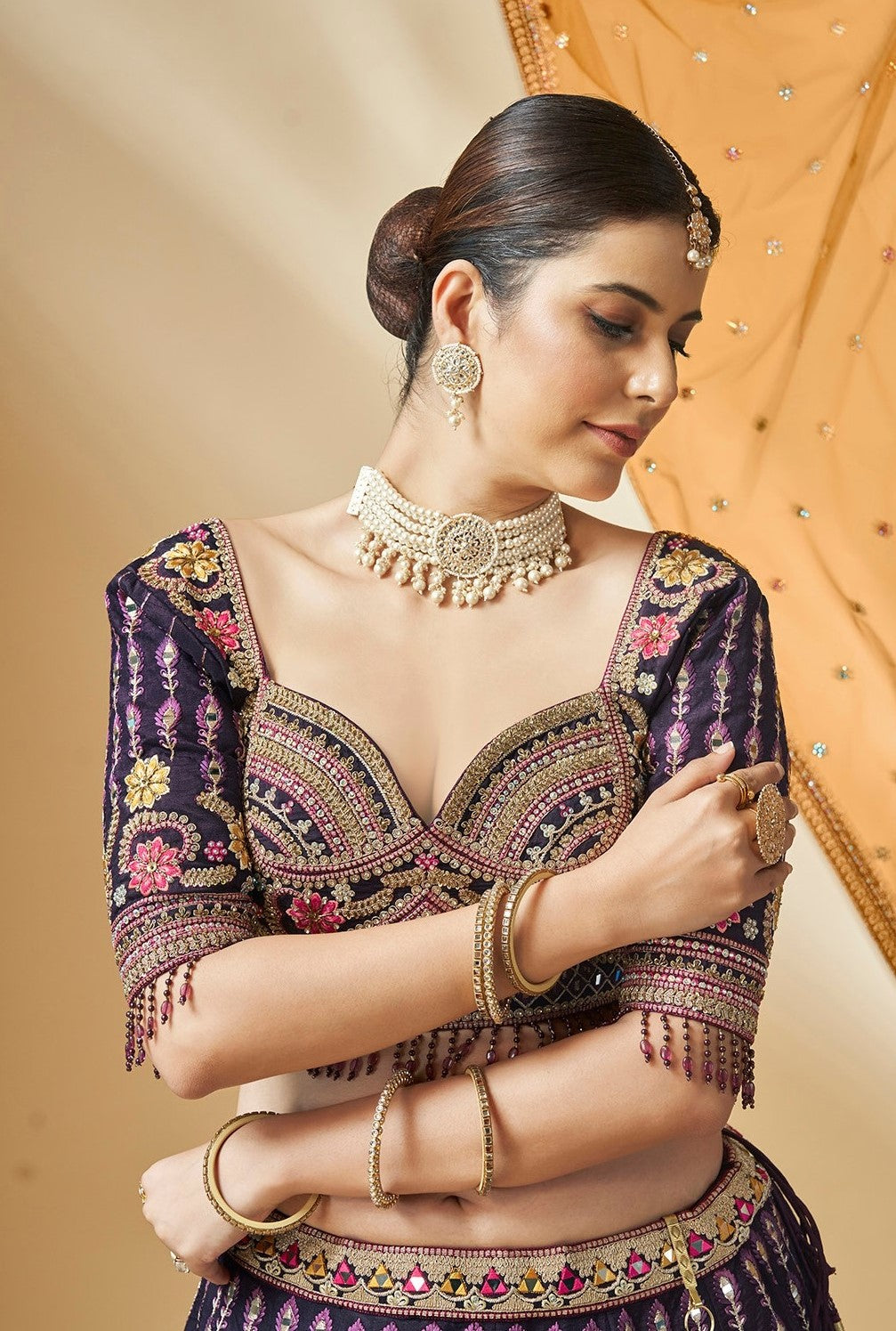 Designer Wedding Wear Pure Handwork Bridal Lehenga Choli