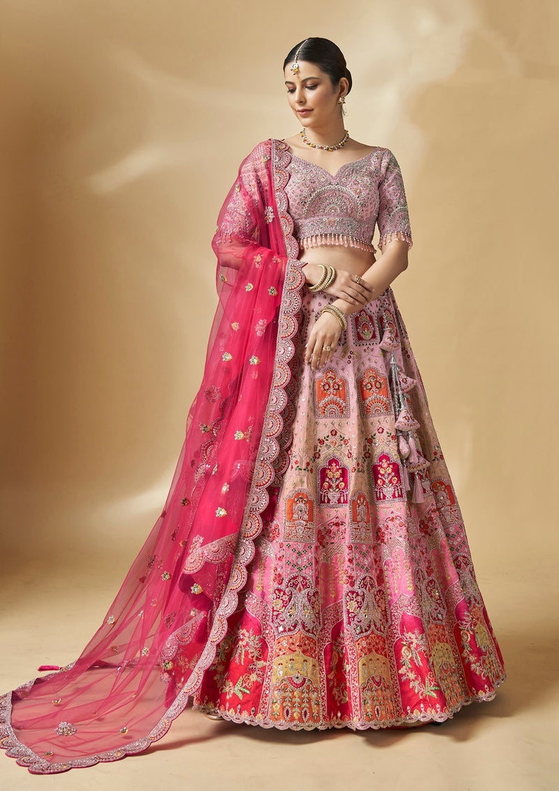 Designer Wedding Wear Pure Handwork Bridal Lehenga Choli