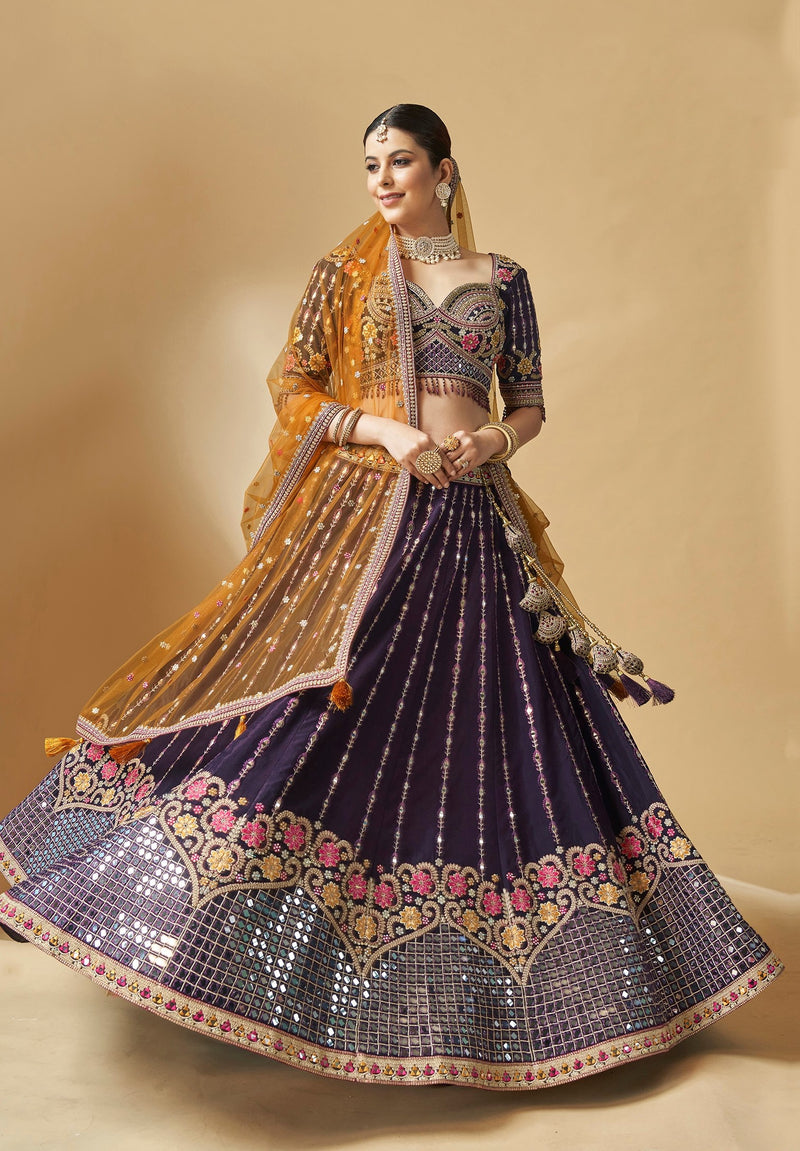 Designer Wedding Wear Pure Handwork Bridal Lehenga Choli