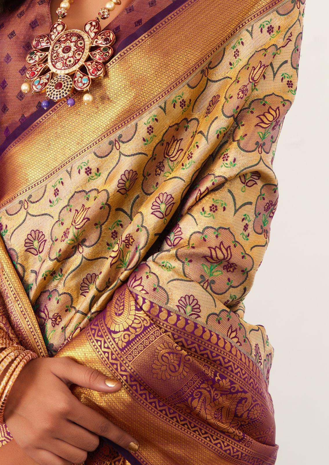 Beautiful Designer Rachita Pattu Pure Dharamavaram Silk Saree