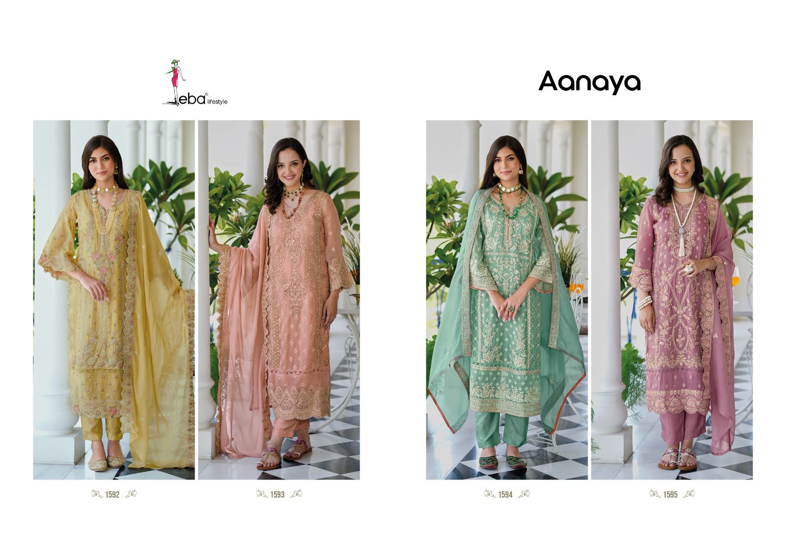Zaveri Anaya Soft Orgenza Pakistani Salwar Suit Collection (1699x04)