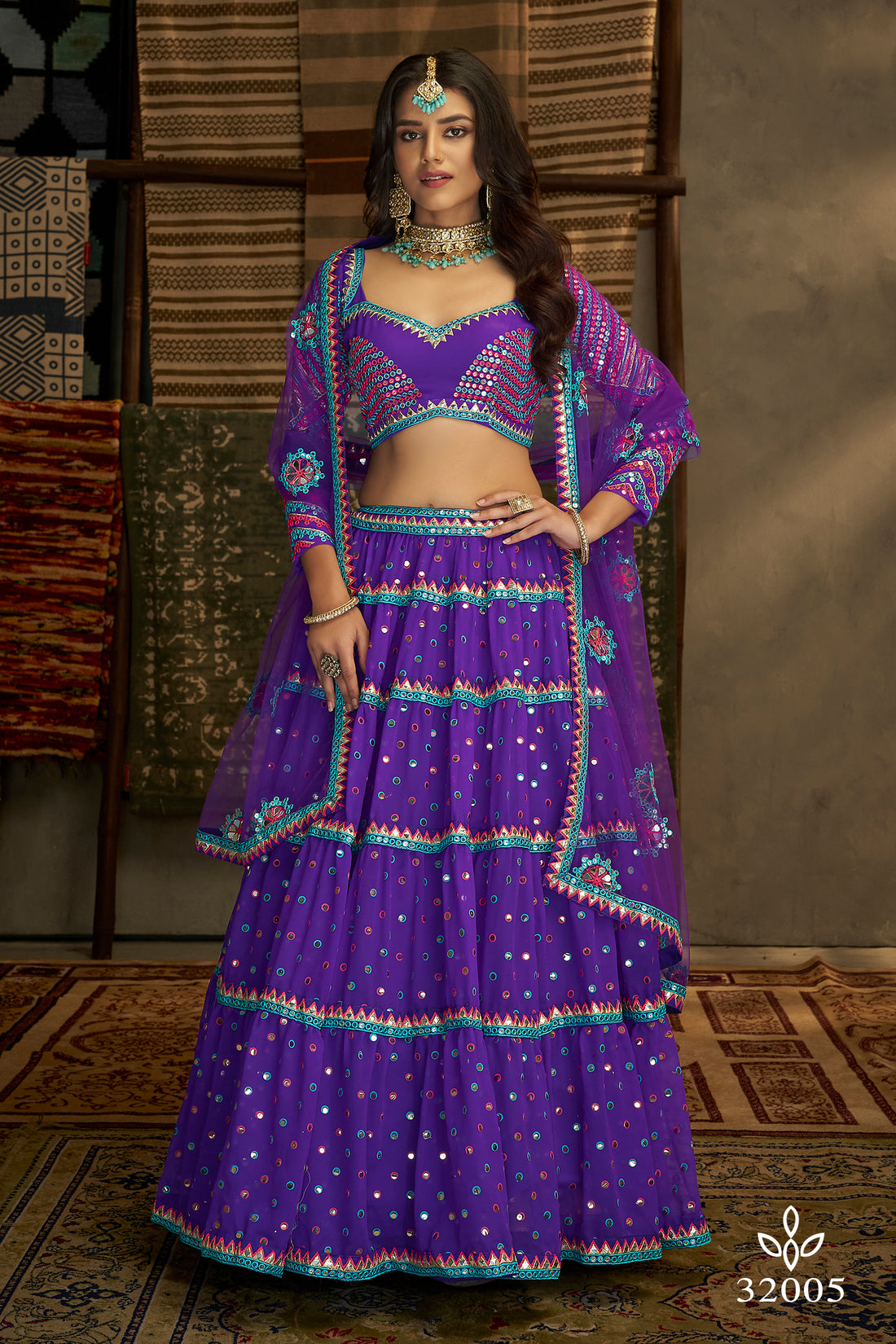 Arya Euphoria Vol-9 Dno- 32005 Designer Lehenga Anant Tex Exports Private Limited