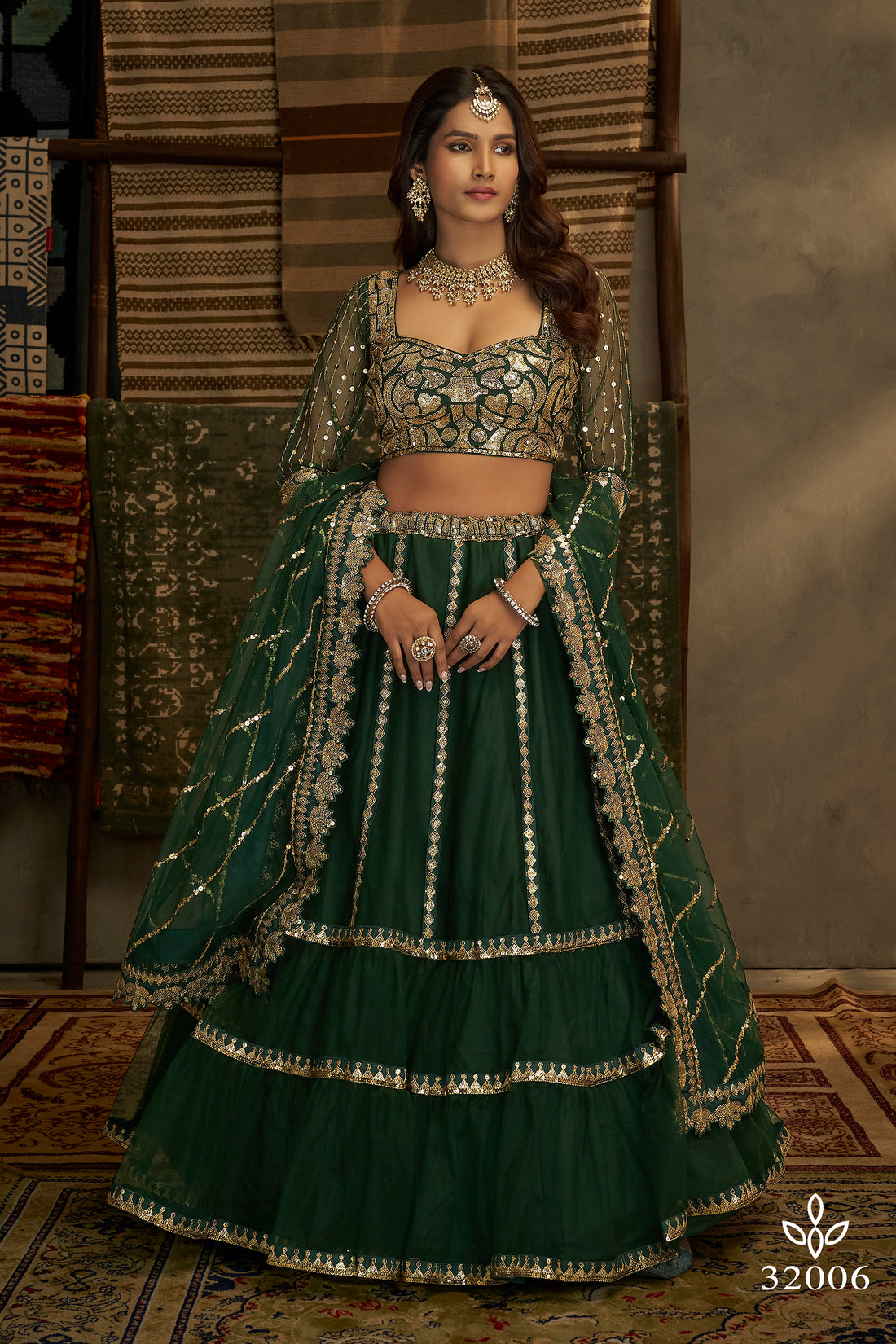 Arya Euphoria Vol-9 Dno- 32006 Designer Lehenga Anant Tex Exports Private Limited