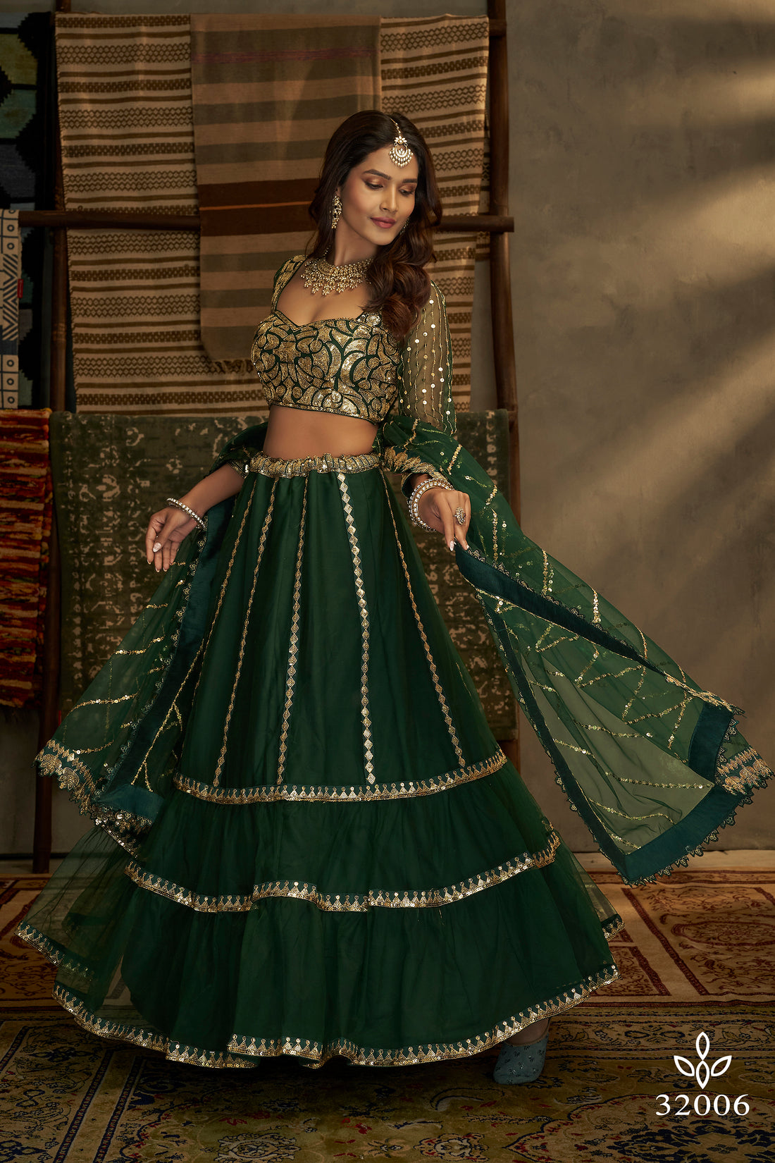 Arya Euphoria Vol-9 Dno- 32006 Designer Lehenga Anant Tex Exports Private Limited