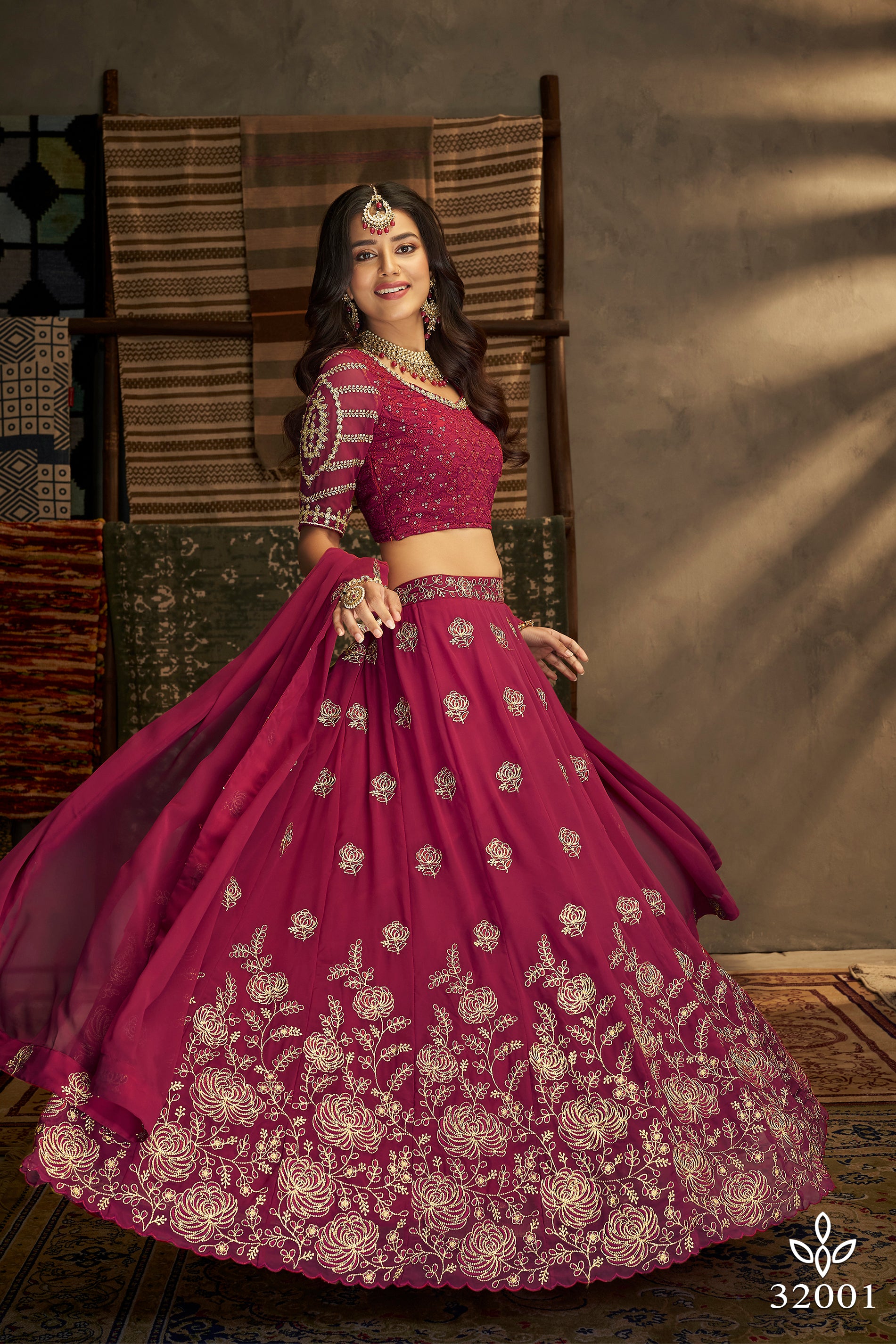 Arya Euphoria Vol-9 Dno- 32001 Designer Lehenga Anant Tex Exports Private Limited