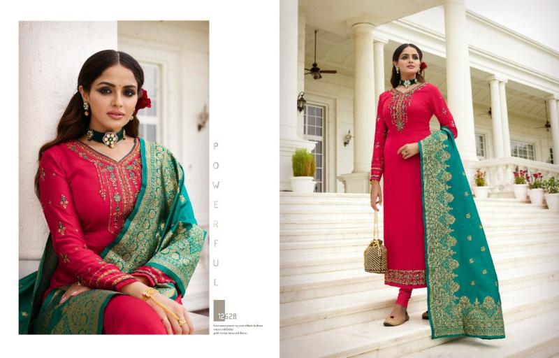 Meera Trendz Zisa Banarasi Vol-11 12621-12628 Series Full Stitched Suite Anant Tex Exports Private Limited