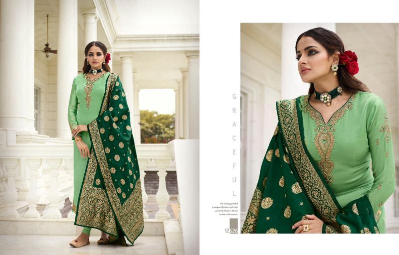 Meera Trendz Zisa Banarasi Vol-11 12621-12628 Series Full Stitched Suite Anant Tex Exports Private Limited