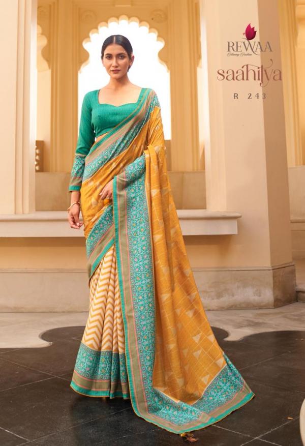 Rewaa Saahitya R -239 To R-247 Series Designer Saree Silk Designer Party Wear Saree Anant Tex Exports Private Limited
