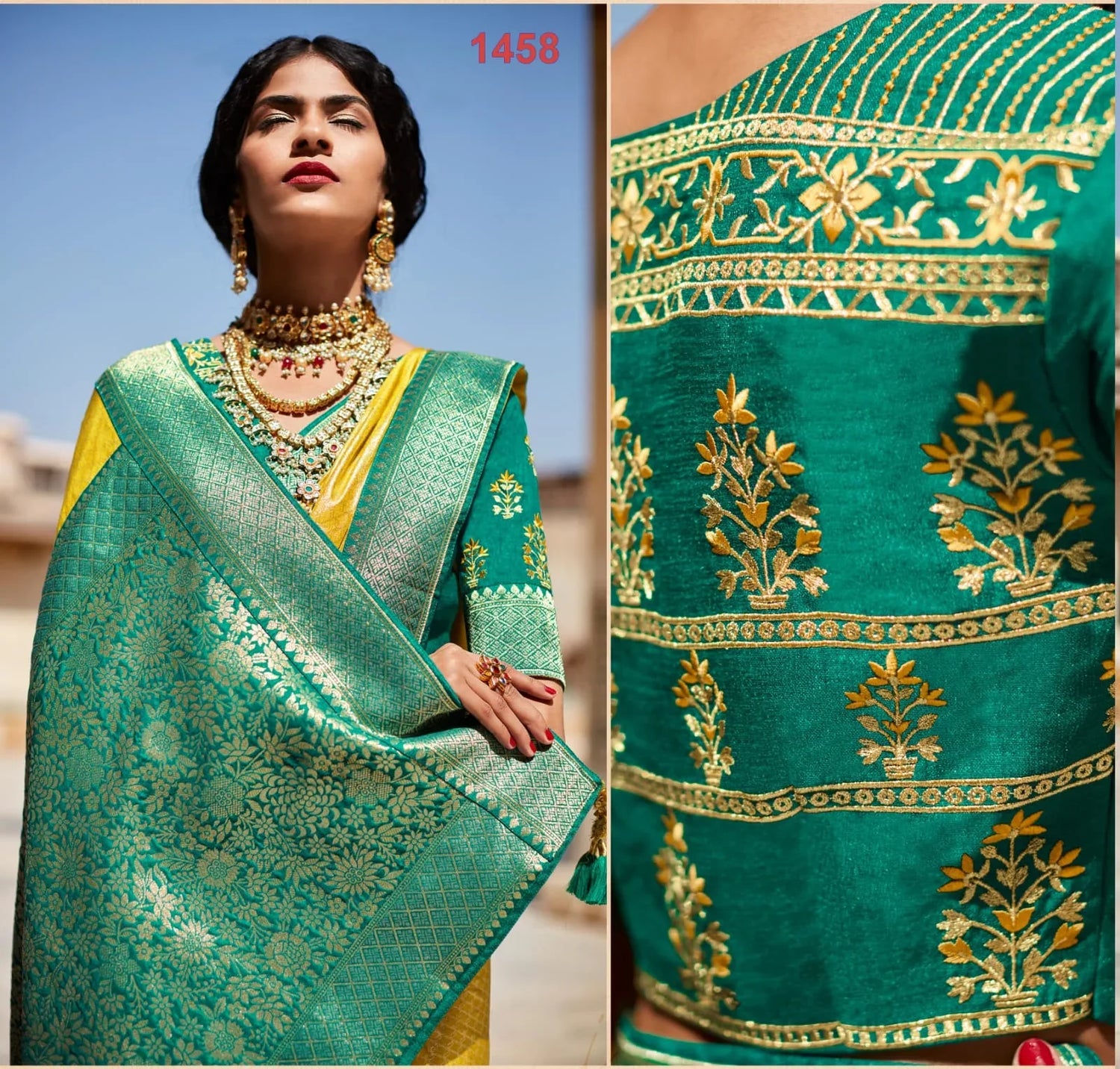 Kimora Sunehri Vol-18 1451-1465 Series Designer Saree Silk Designer Party Wear Saree Anant Tex Exports Private Limited