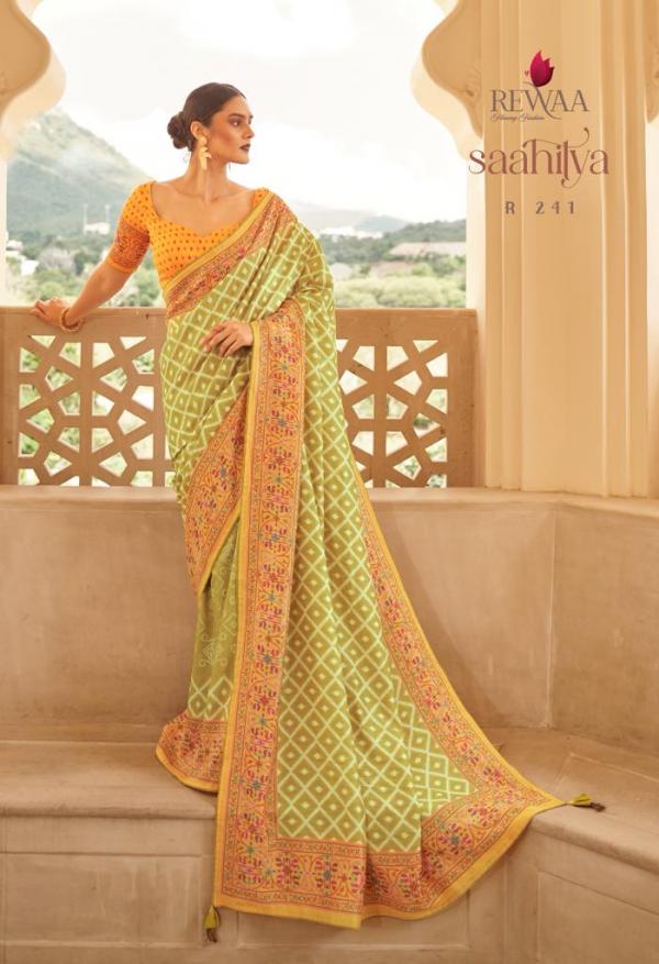 Rewaa Saahitya R -239 To R-247 Series Designer Saree Silk Designer Party Wear Saree Anant Tex Exports Private Limited