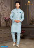 OUTLOOK VOL 67 A SILK CLASSIC LOOK KURTA WITH JACKET AND PAJAMA Anant Tex Exports Private Limited