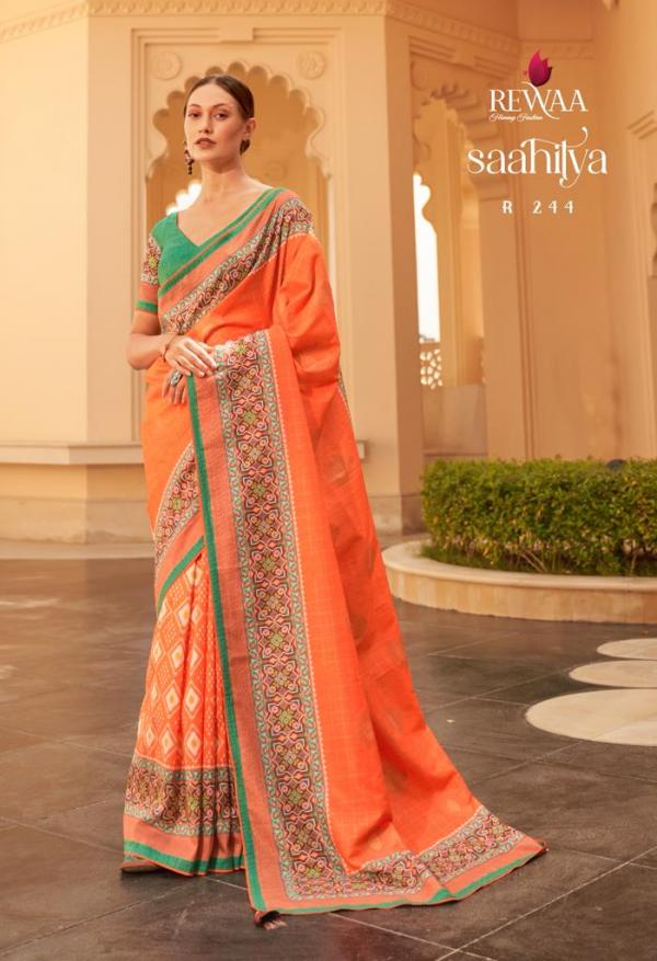 Rewaa Saahitya R -239 To R-247 Series Designer Saree Silk Designer Party Wear Saree Anant Tex Exports Private Limited