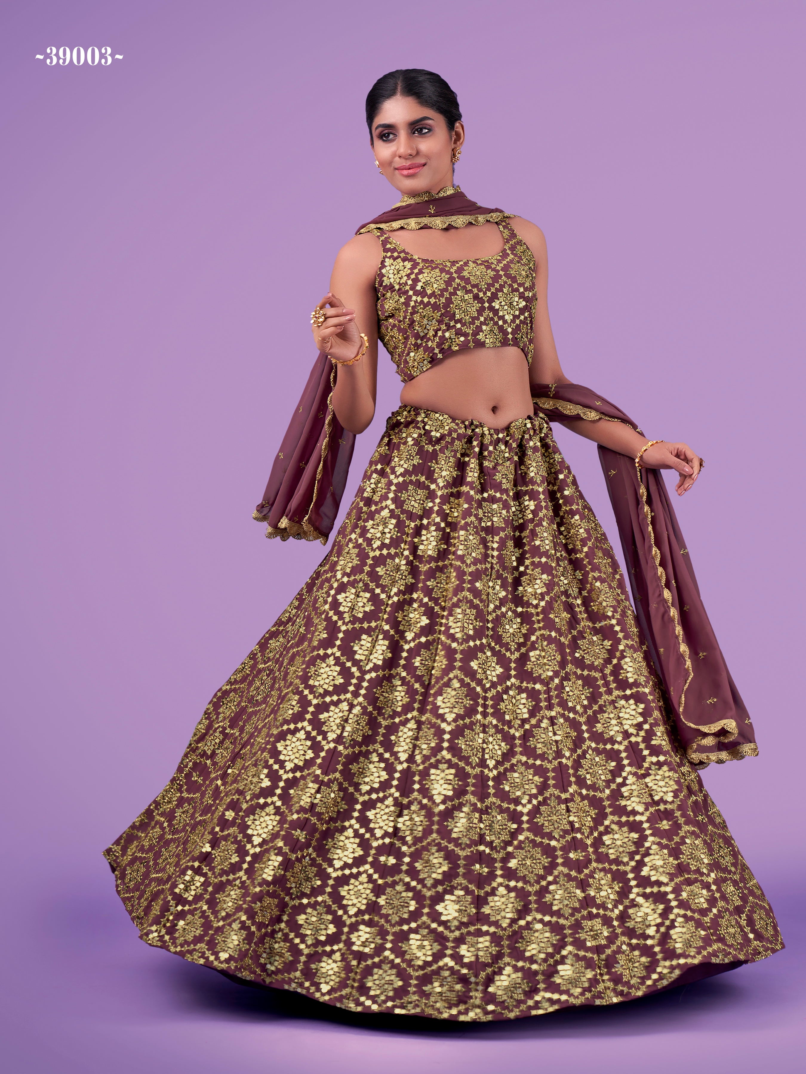 ARYA CINDRELLA VOL -14 DESIGNER LEHENGA D.NO 39003 Anant Tex Exports Private Limited