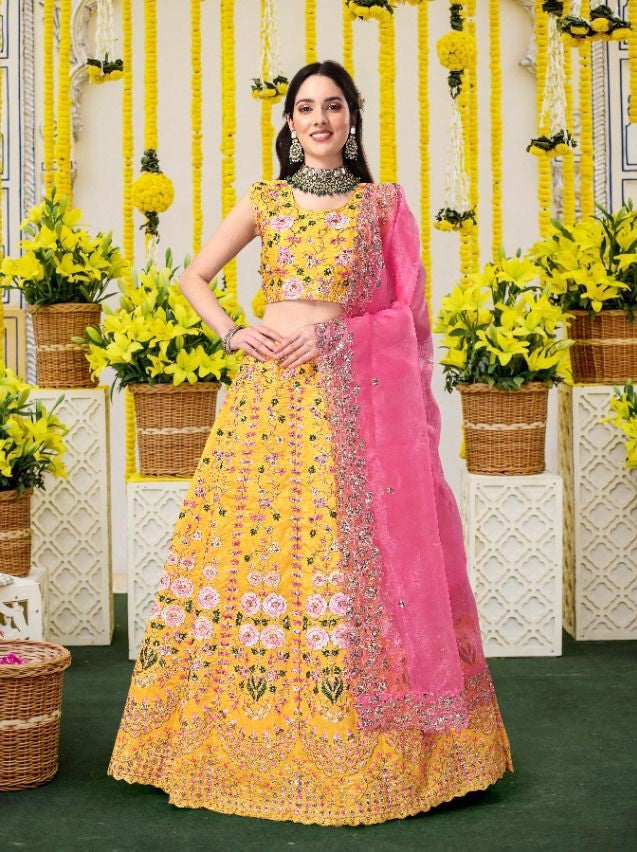 BIVA-MONALISAA VOL-4 14001 To 14004 SERIES LEHENGA Anant Tex Exports Private Limited
