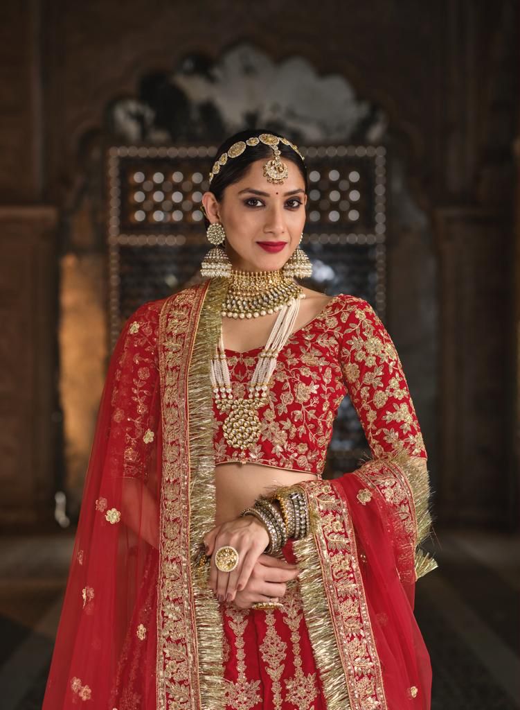 Senhora Bharat Bridal Heritage Vol 35 Dno 2049 Exclusive Heavy Lehenga Choli Anant Tex Exports Private Limited