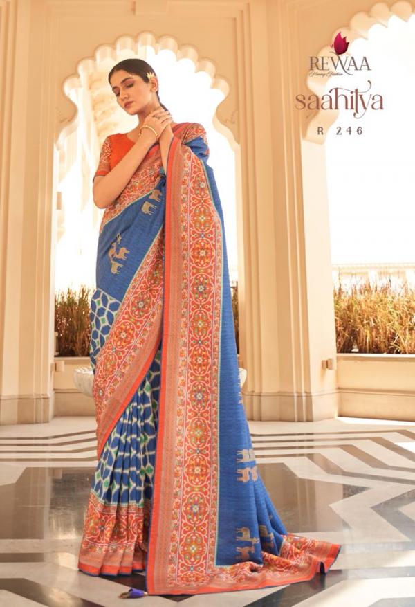 Rewaa Saahitya R -239 To R-247 Series Designer Saree Silk Designer Party Wear Saree Anant Tex Exports Private Limited