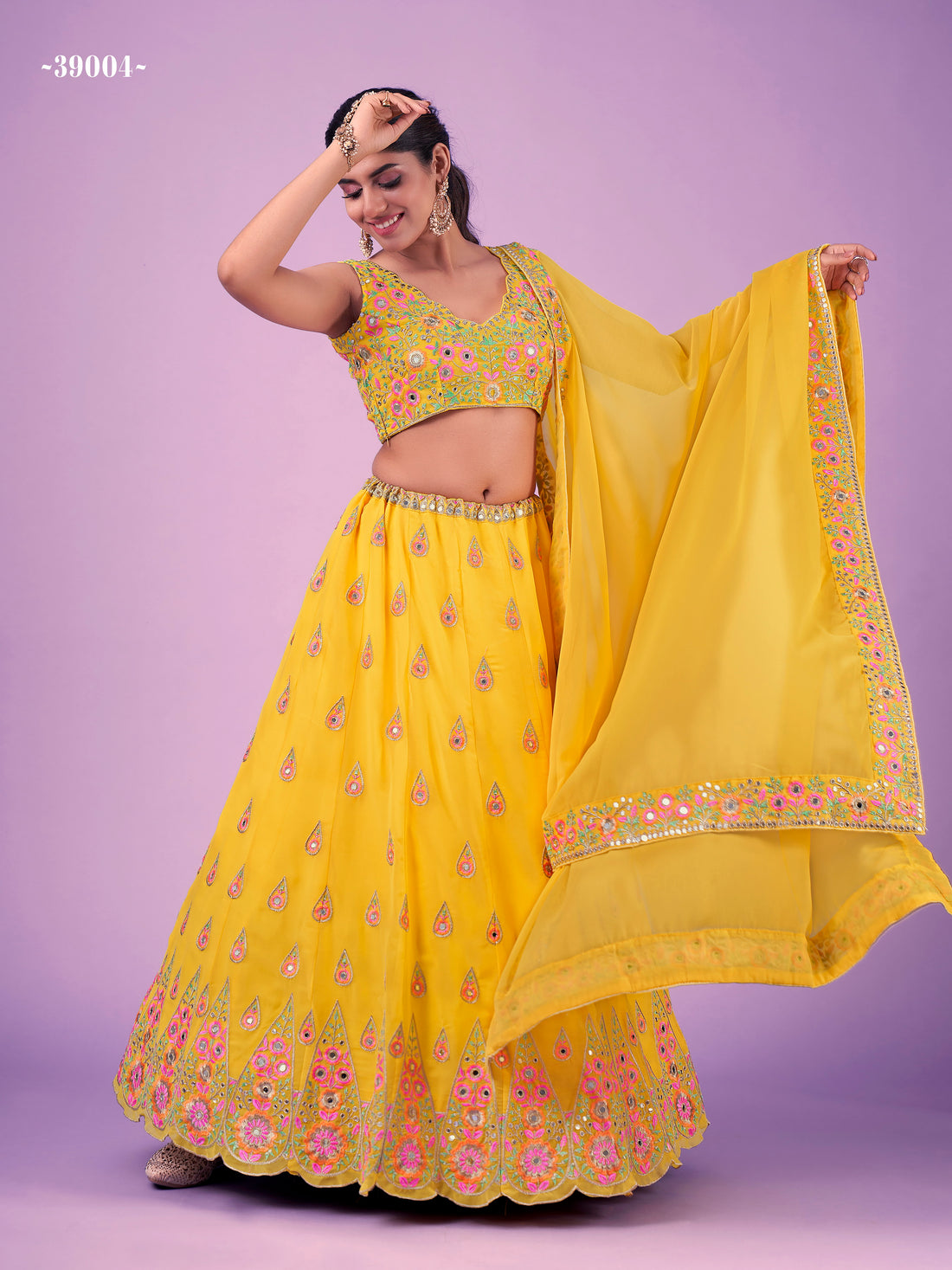 ARYA CINDRELLA VOL -14 DESIGNER LEHENGA D.NO 39004 Anant Tex Exports Private Limited