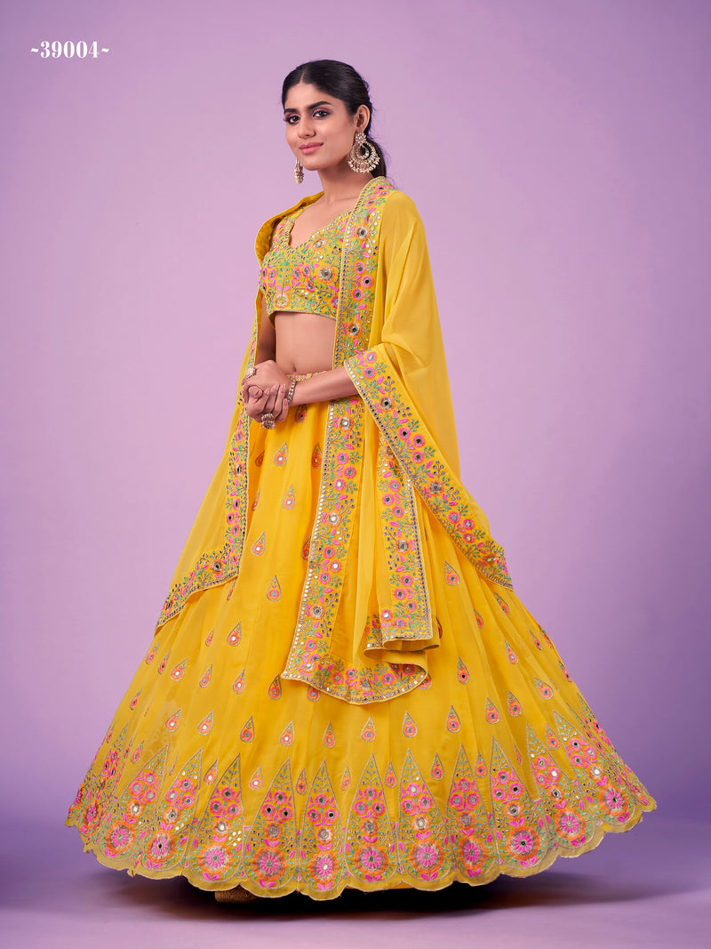 ARYA CINDRELLA VOL -14 DESIGNER LEHENGA D.NO 39004 Anant Tex Exports Private Limited