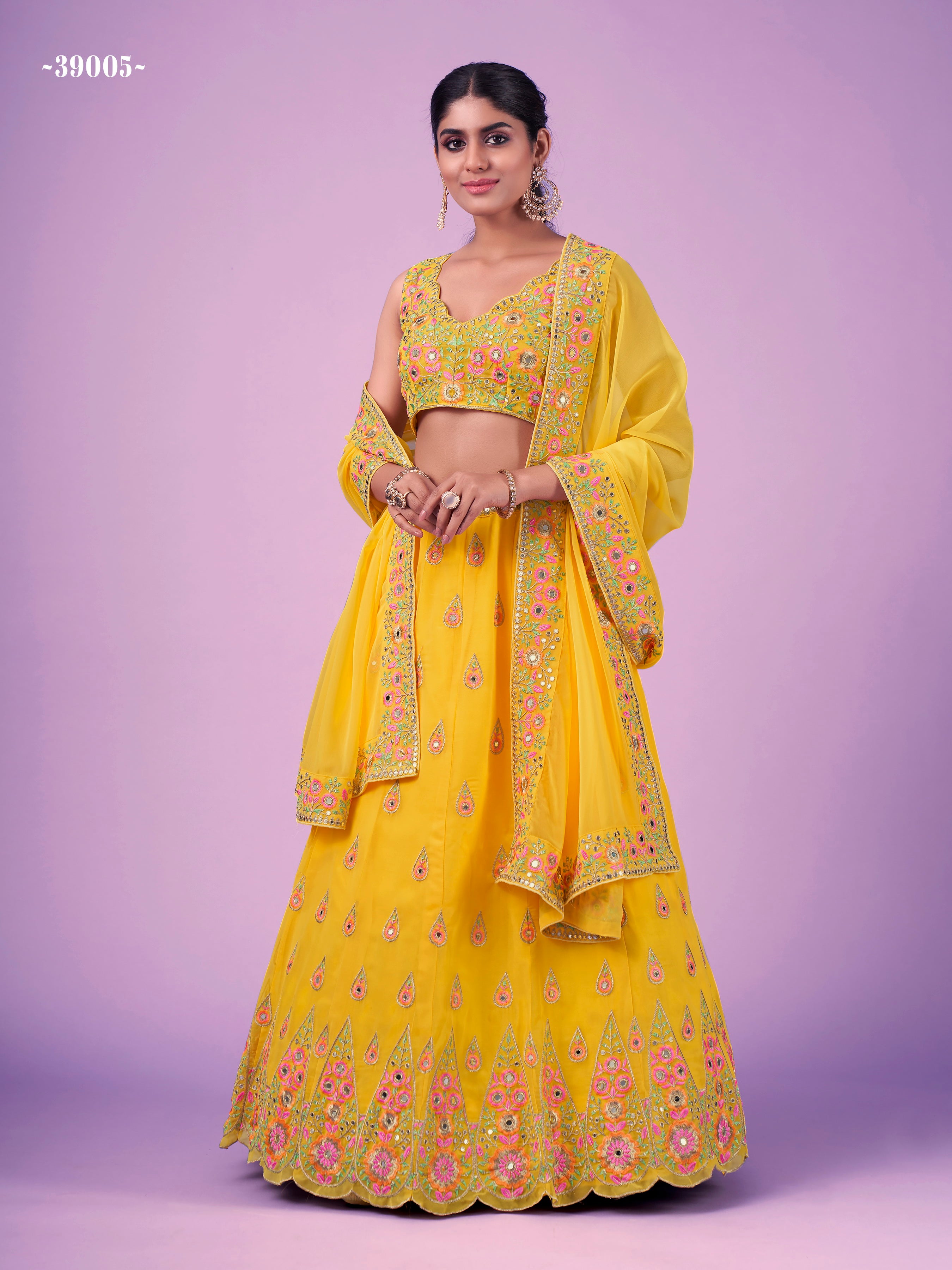 ARYA CINDRELLA VOL -14 DESIGNER LEHENGA D.NO 39004 Anant Tex Exports Private Limited