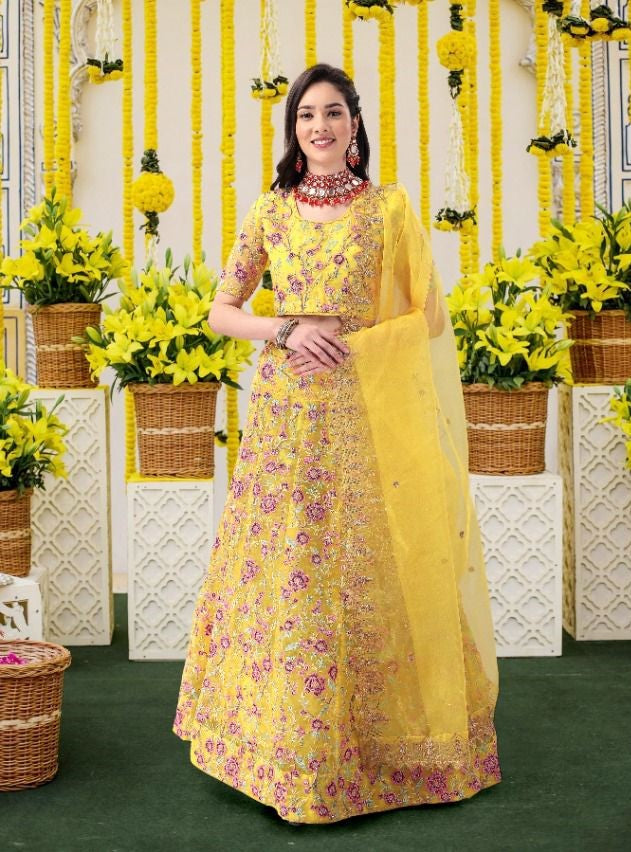 BIVA-MONALISAA VOL-4 14001 To 14004 SERIES LEHENGA Anant Tex Exports Private Limited