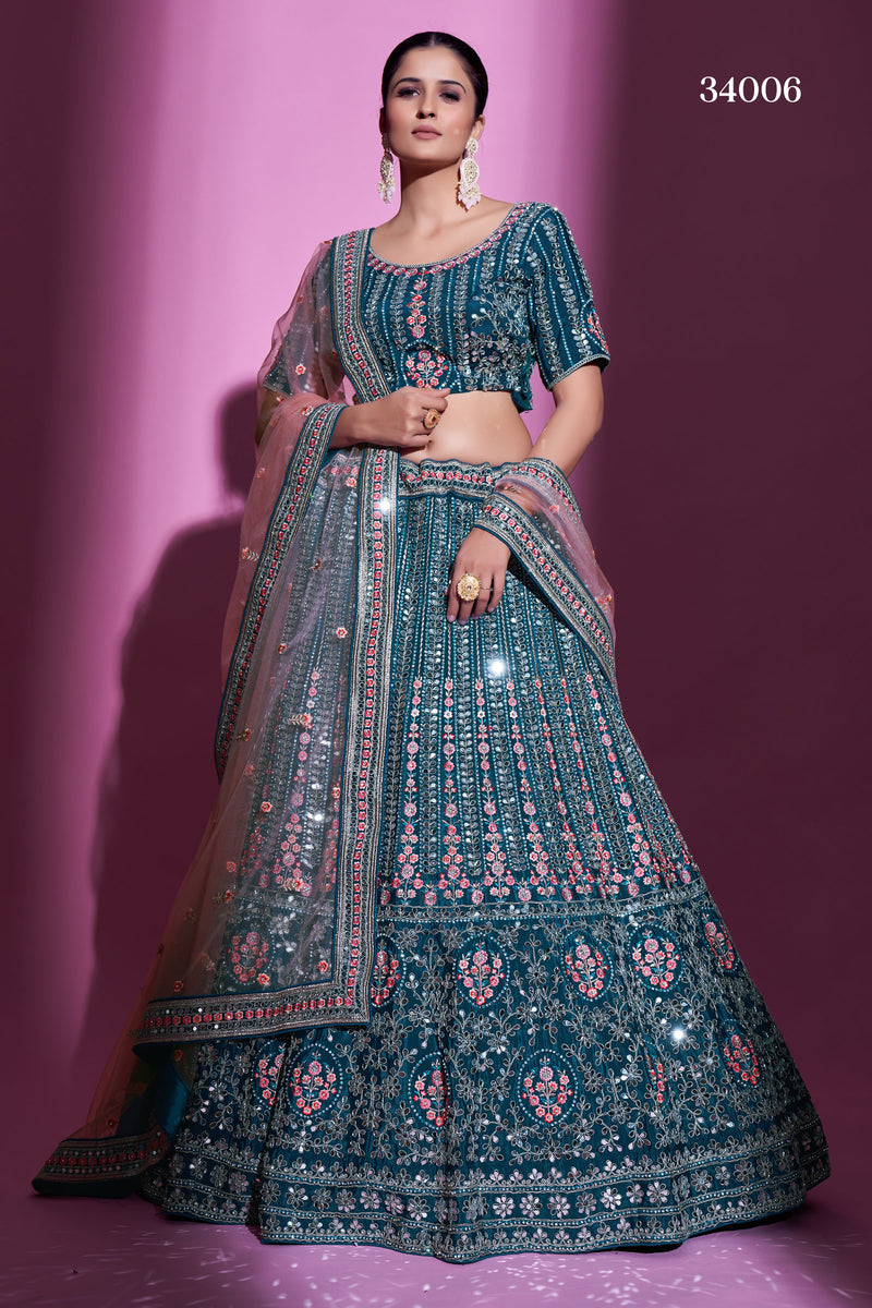 ARYA KIMAYA VOL.2 DESIGNER LEHENGA D.NO 34006 Anant Tex Exports Private Limited