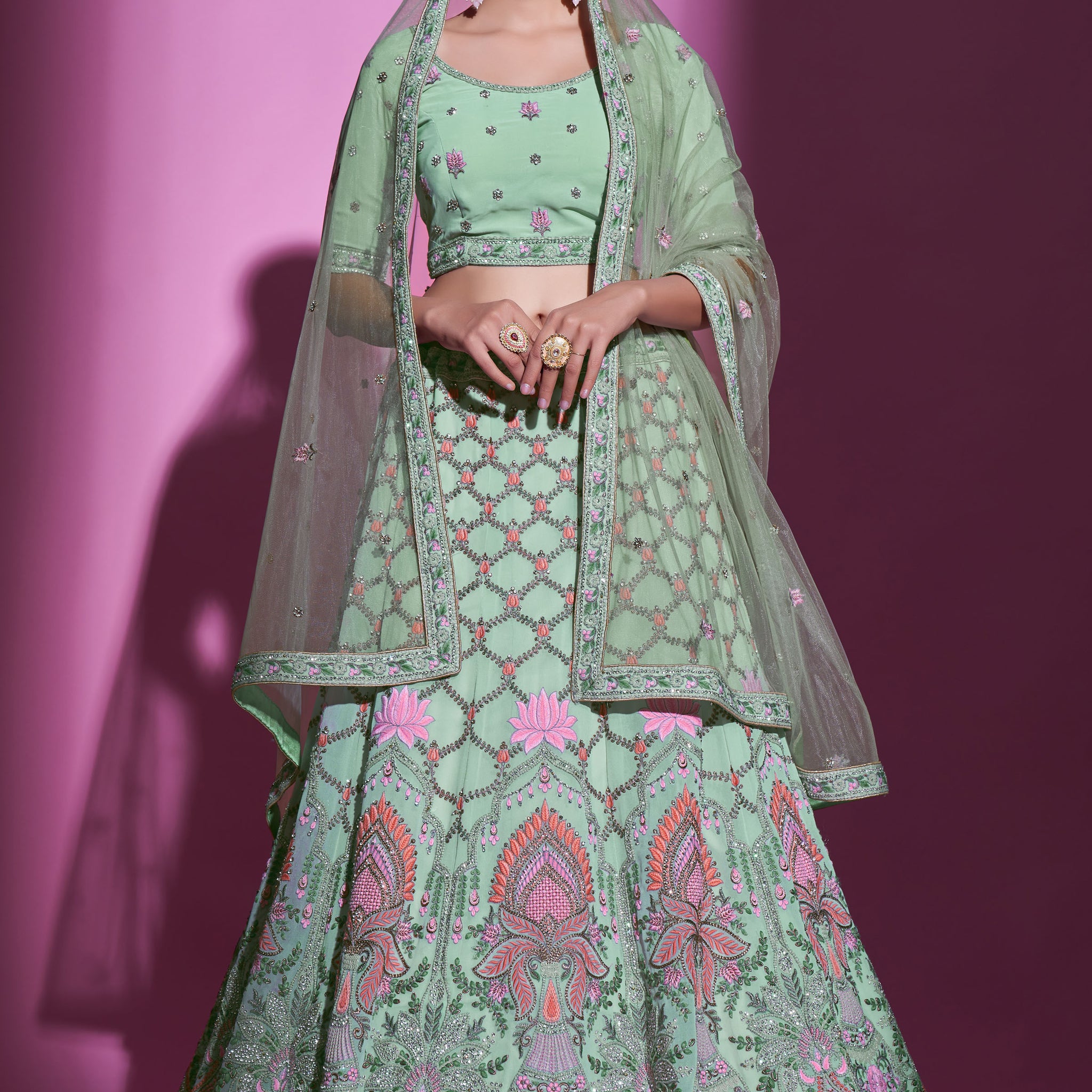 ARYA KIMAYA VOL.2 DESIGNER LEHENGA D.NO 34008 Anant Tex Exports Private Limited