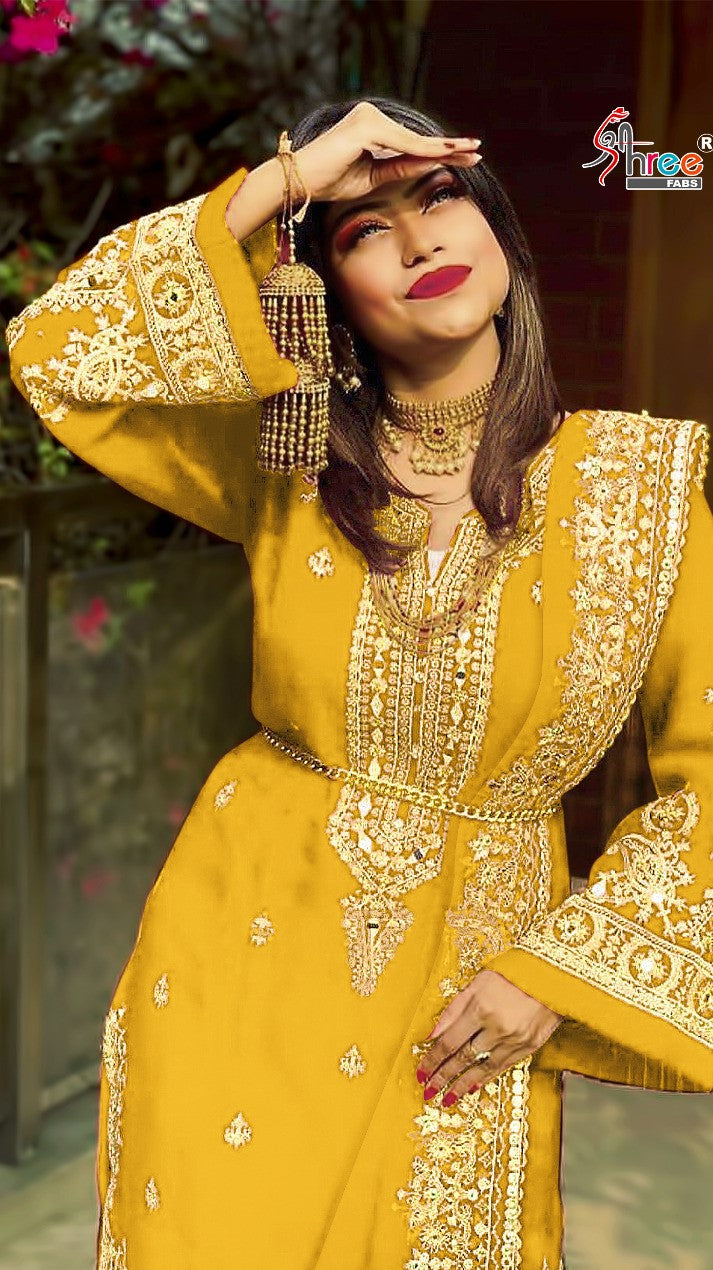 Cheap Indian/pakistan wedding Designer Suit, semi Stitched Anarkali Gown, Party  Wear Dress, Embroidered Suits, Stitched Salwar Suit | Joom