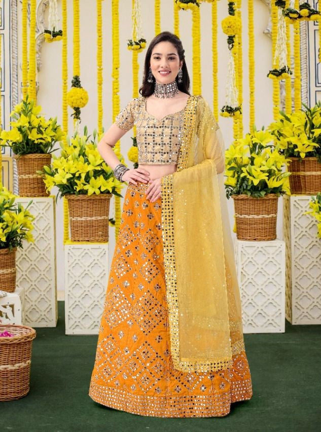BIVA-MONALISAA VOL-4 14001 To 14004 SERIES LEHENGA Anant Tex Exports Private Limited