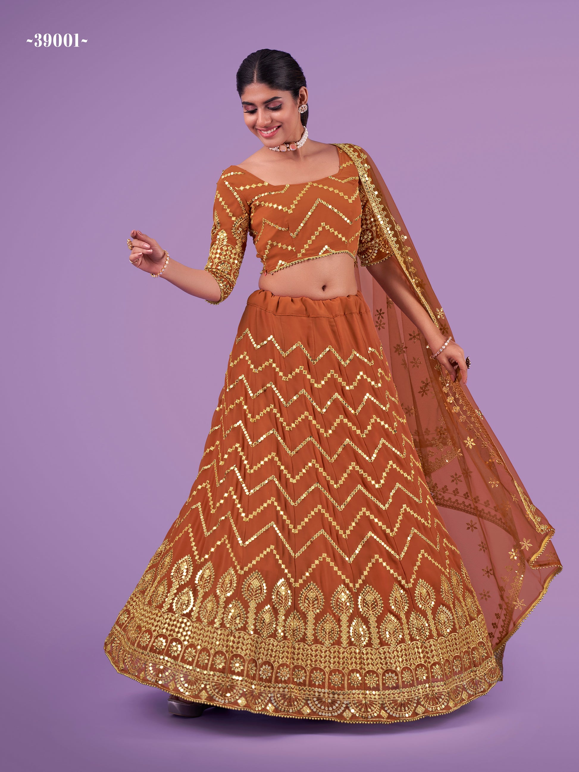 ARYA CINDRELLA VOL -14 DESIGNER LEHENGA D.NO 39001 Anant Tex Exports Private Limited
