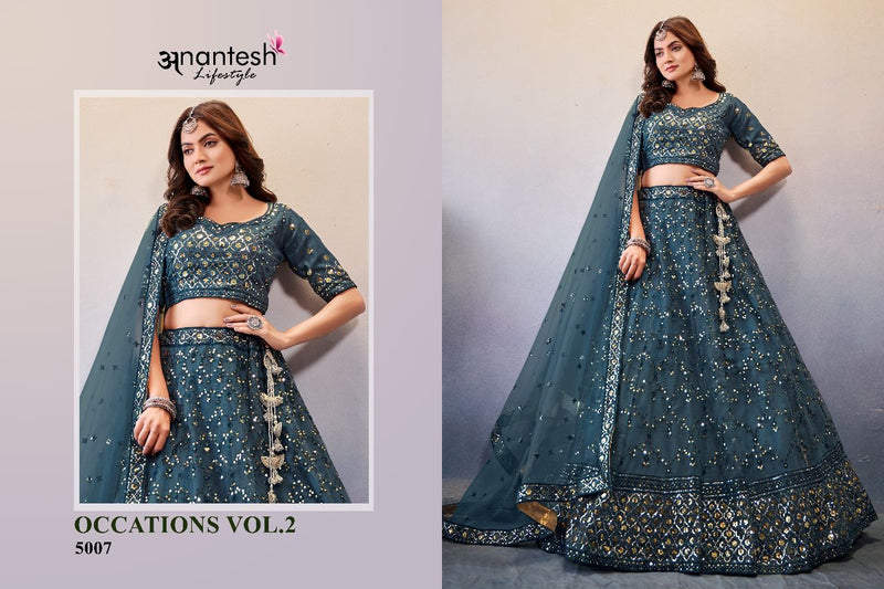 ANANTESH LIFESTYLE NEW CATALOG OCCASIONS VOL 2 PREMIUM WEDDING COLLECTION DNO 5007 Anant Tex Exports Private Limited