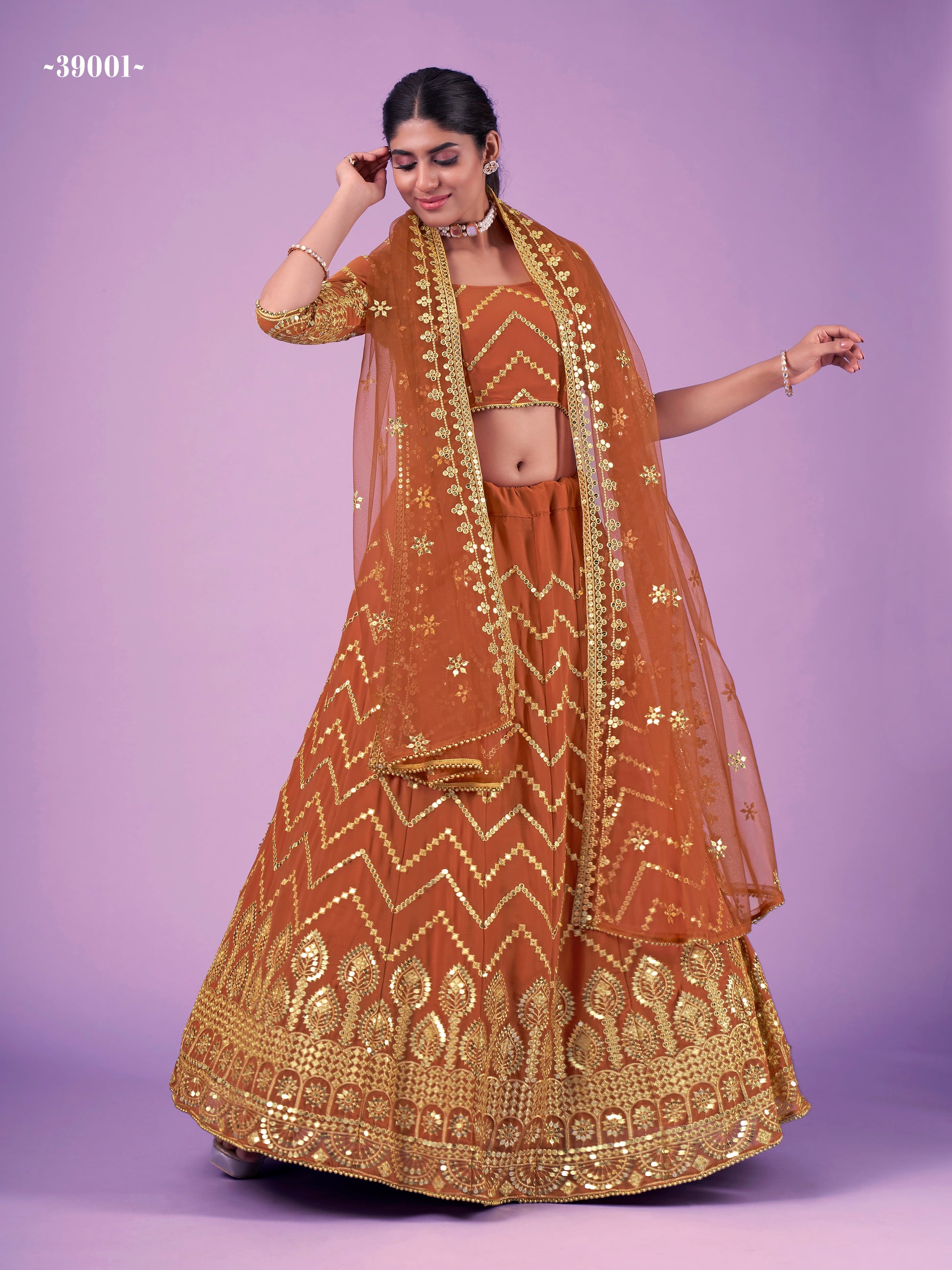 ARYA CINDRELLA VOL -14 DESIGNER LEHENGA D.NO 39001 Anant Tex Exports Private Limited