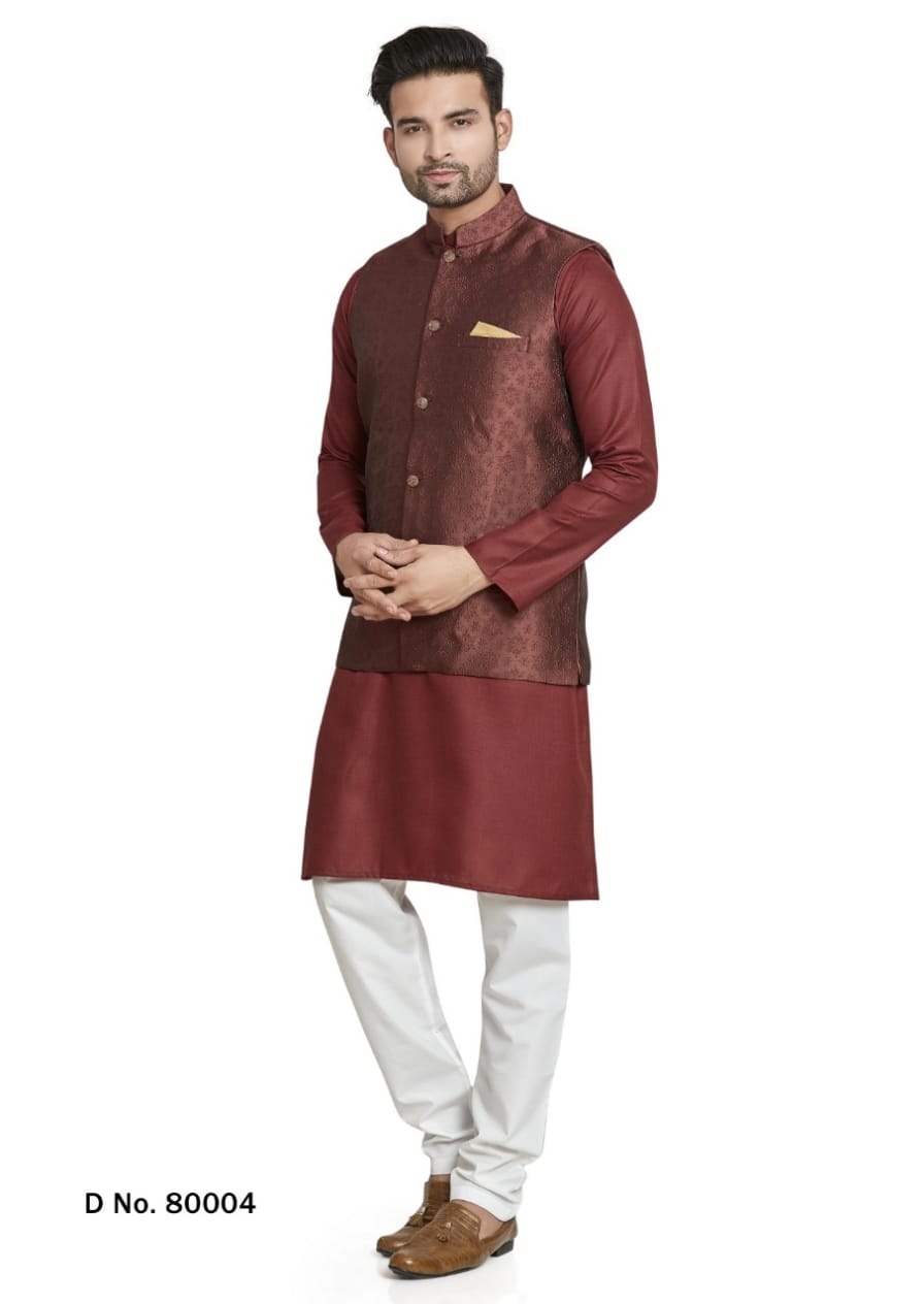 Kurta Pajama with Modi Koti Dno 80004 Anantexports