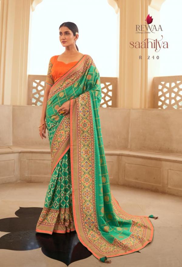 Rewaa Saahitya R -239 To R-247 Series Designer Saree Silk Designer Party Wear Saree Anant Tex Exports Private Limited