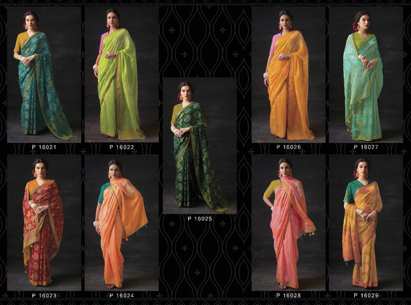 DESIGNER BRASSO BANDHANI SAREE Anantexports