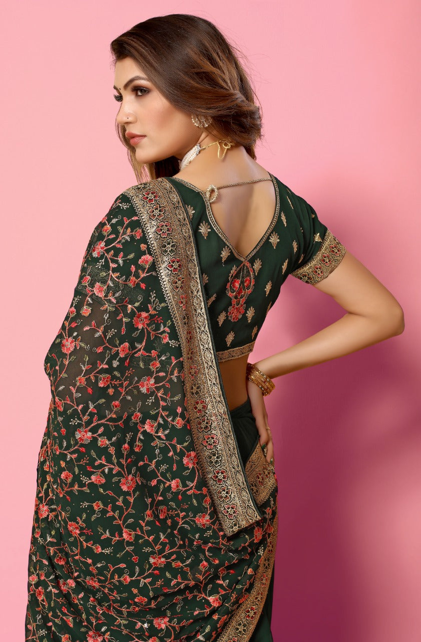 Party Wear Designer Georgette Sarees Anantexports