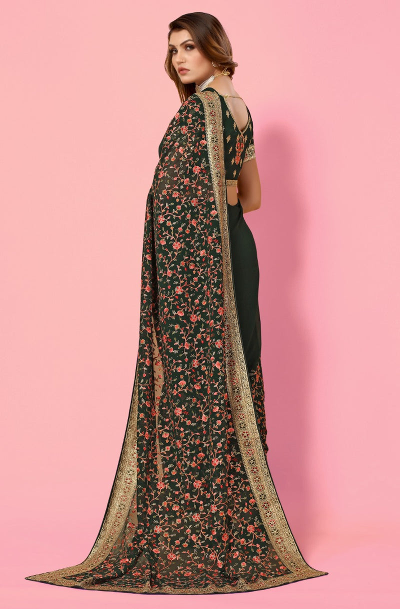 Party Wear Designer Georgette Sarees Anantexports