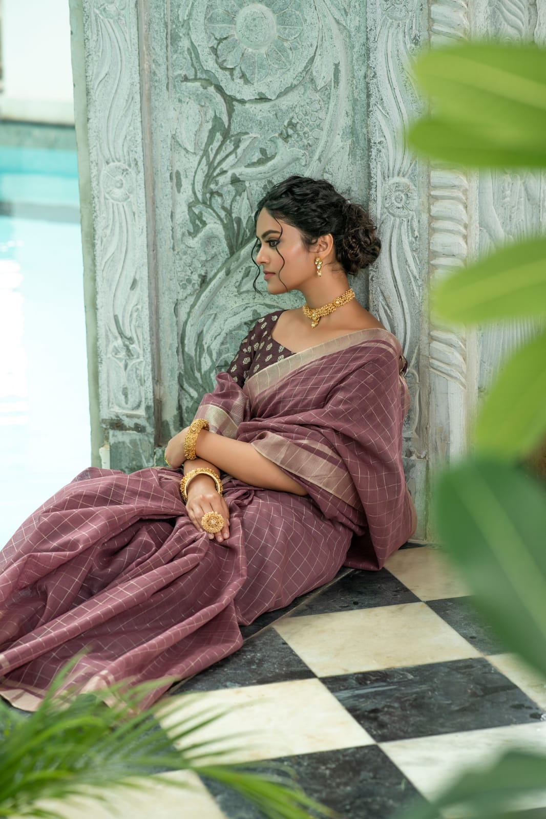 Pure Linen Saree Anantexports