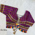 Readymade Navratri Special 11 Nidal Multi Gamthi Work Blouse Anantexports