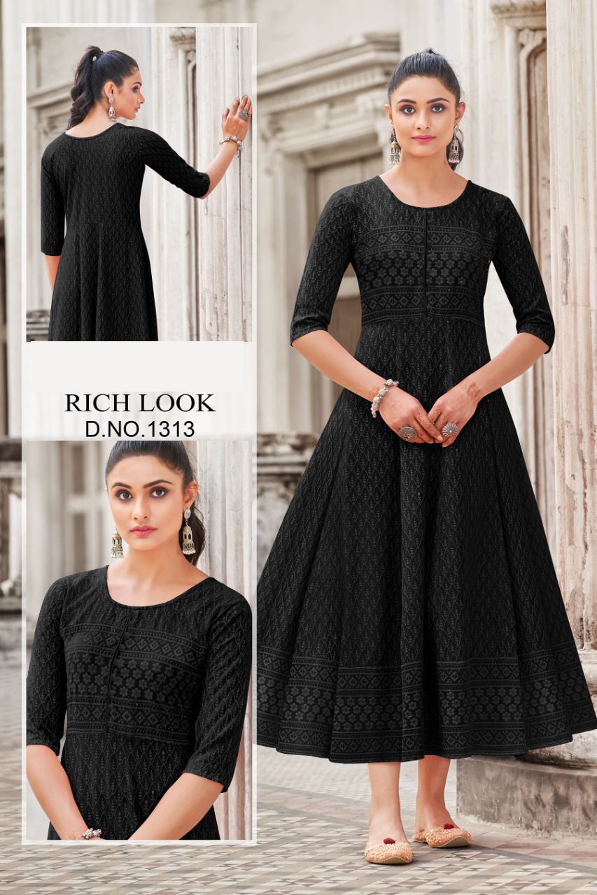 Party wear Kurti Rich Look 1301 Anantexports
