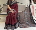 Ajrakh Digital Print Saree Anantexports