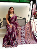 Ajrakh Digital Print Saree Anantexports