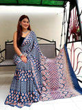 Ajrakh Digital Print Saree Anantexports