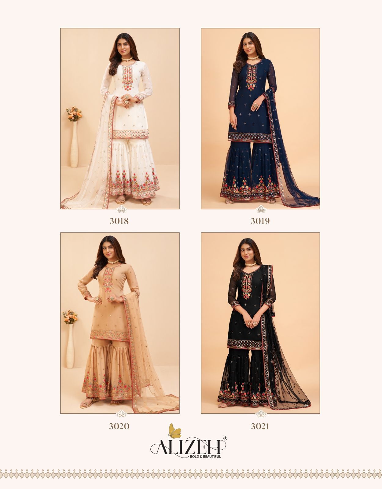 Alizeh Official Vol-8 3018 Series Anantexports