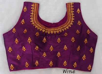 Readymade Fentam Silk Blouse - Anant Exports