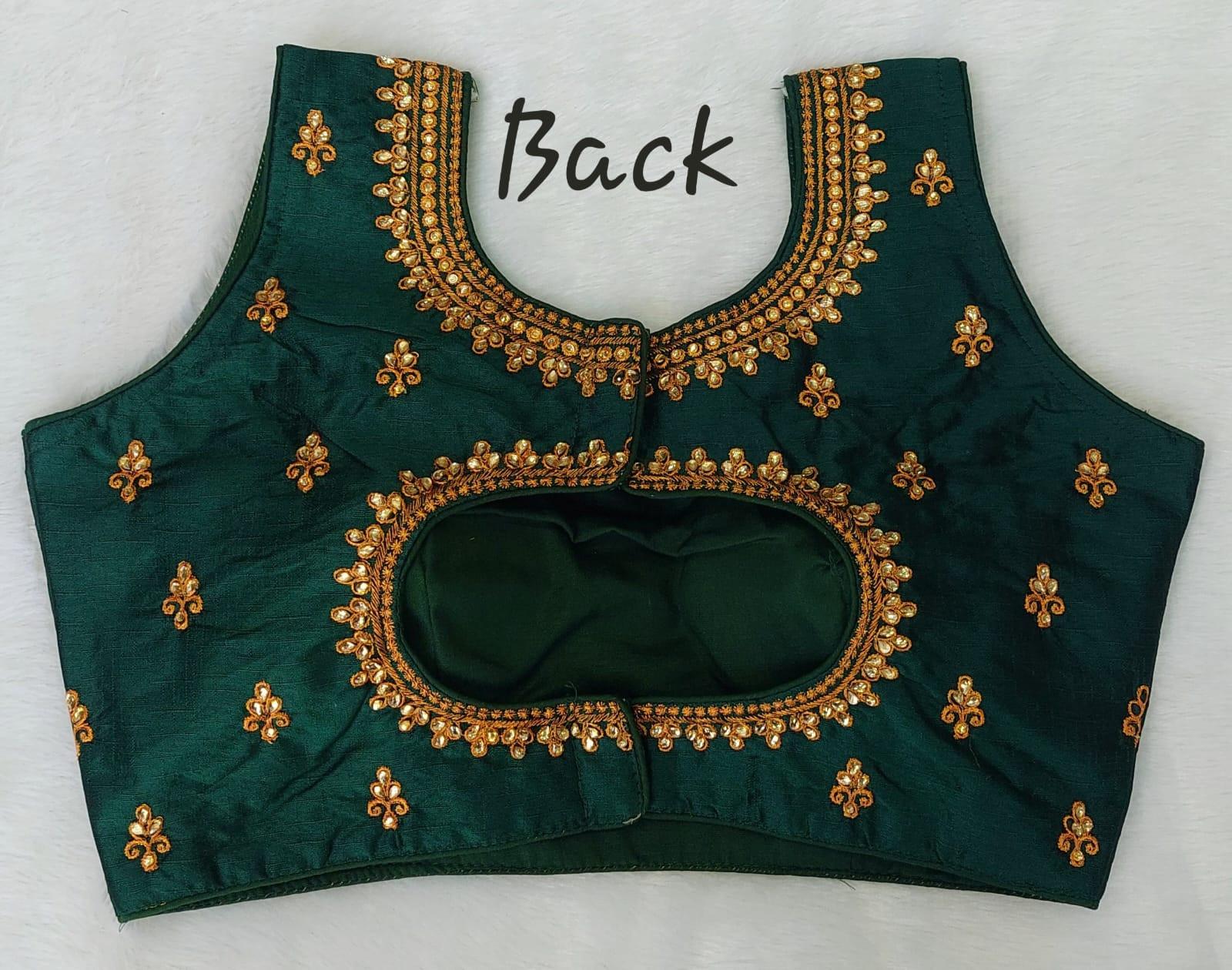 Readymade Fentam Silk Blouse - Anant Exports